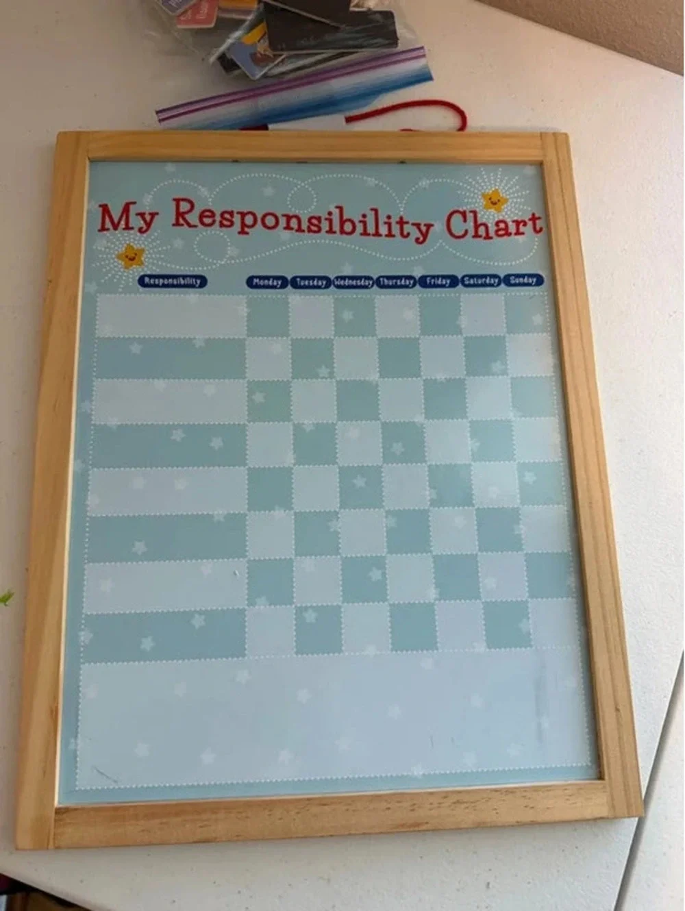 Brybelly My Responsibility Chart Magnetic Reward Board